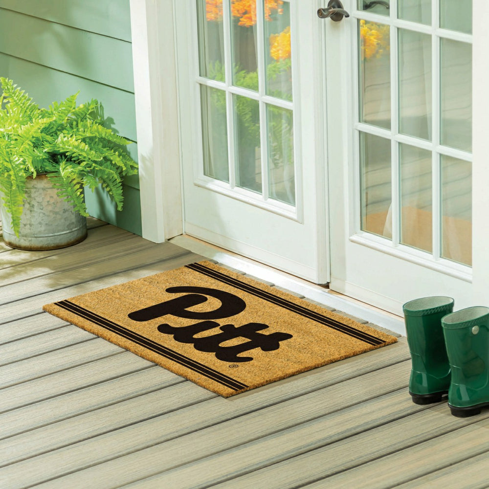 University of Pittsburgh Large One Color Coir Mat, 36"x24" - Collegiate