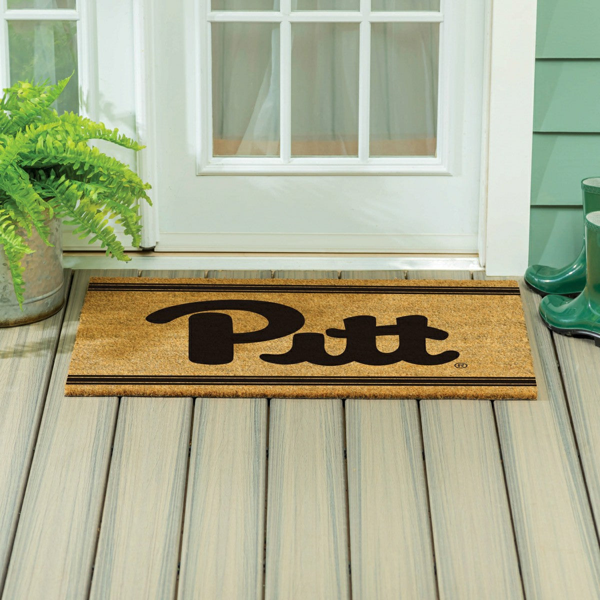University of Pittsburgh Large One Color Coir Mat, 36"x24" - Collegiate