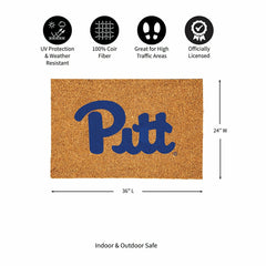 University of Pittsburgh Large Full Color Coir Mat, 36"x24" - Collegiate