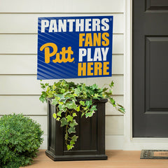 University of Pittsburgh Coroplast Yard Sign "Fans Play Here" - Collegiate Home