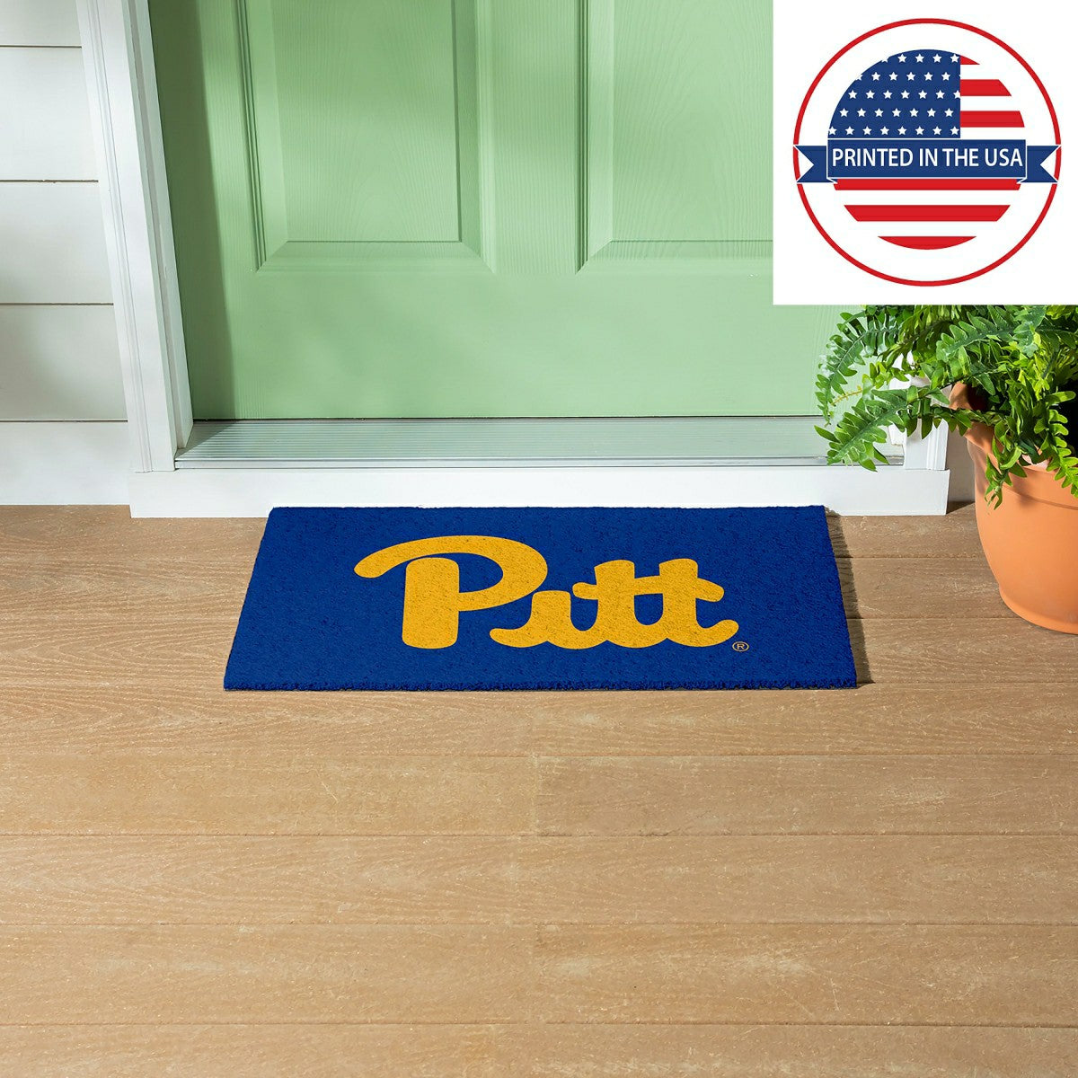 Full Color PVC Mat, 16" x 28", University of Pittsburgh - Collegiate
