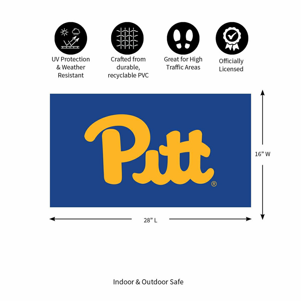 Full Color PVC Mat, 16" x 28", University of Pittsburgh - Collegiate