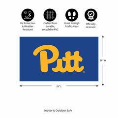 Full Color PVC Mat, 16" x 28", University of Pittsburgh - Collegiate