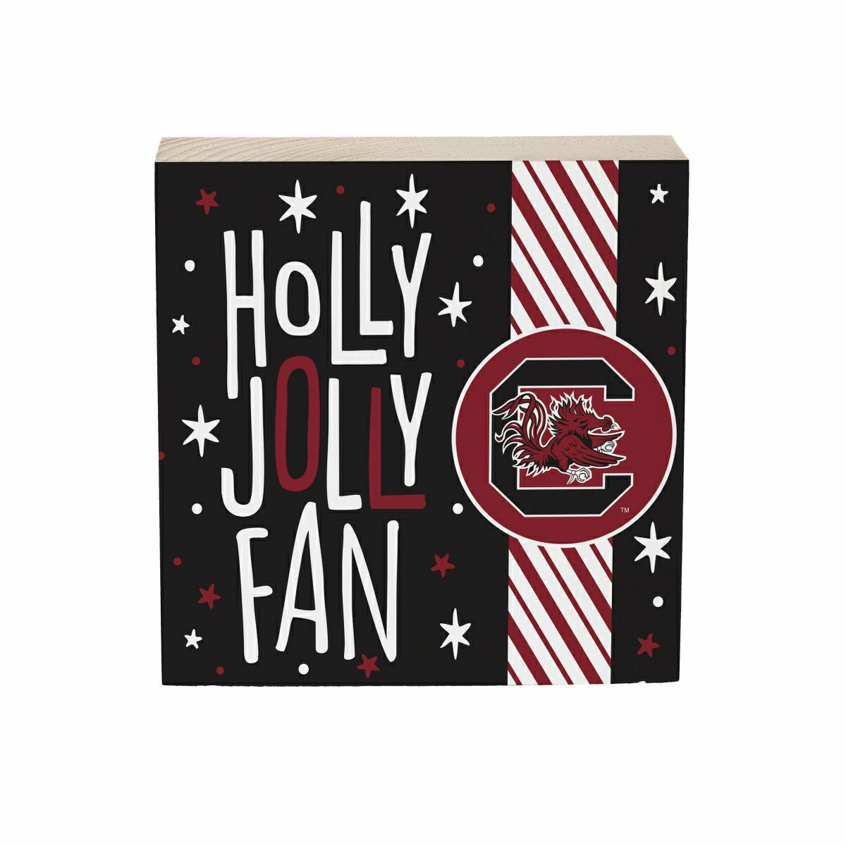 University of South Carolina Block, Holiday, 6x6 - Collegiate Home