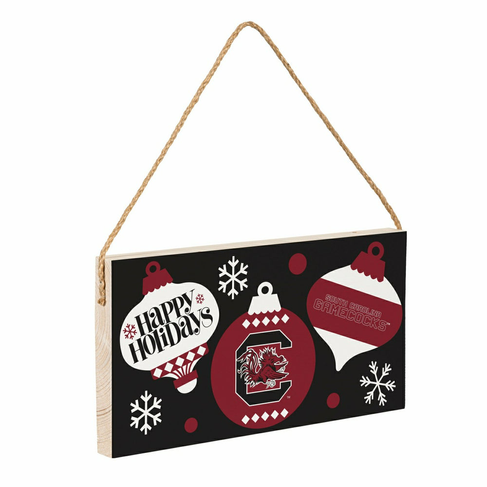 University of South Carolina Holiday Wood Wall Sign, 6x11 - Collegiate Home