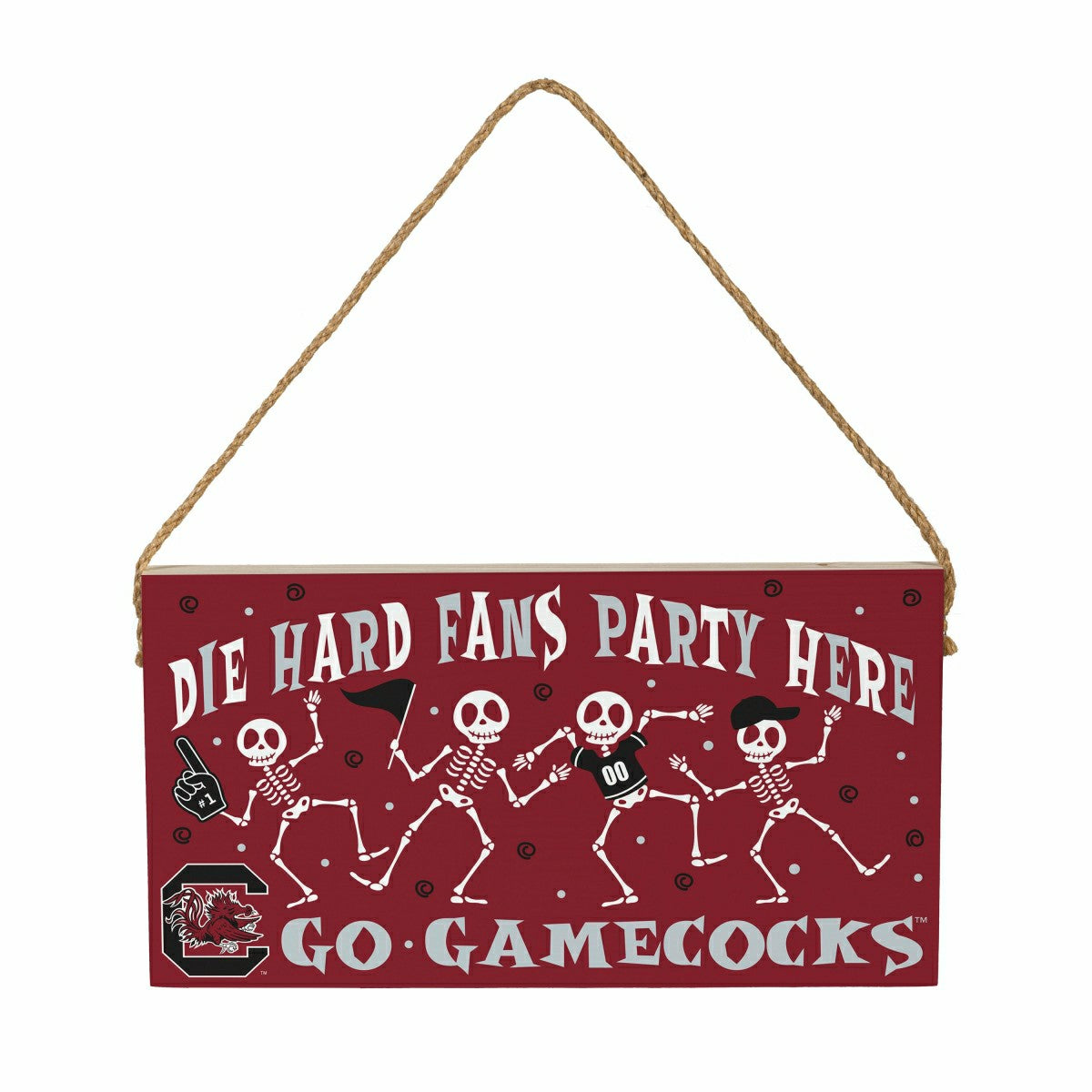 University of South Carolina Halloween Wood Wall Sign, 6x11 - Collegiate Home