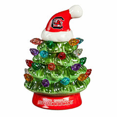 4" Mini LED Tabletop Christmas Tree, Set of 2, University of South Car - Collegiate Home