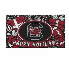 University of South Carolina Holiday PVC Mat, 28"x16" - Collegiate