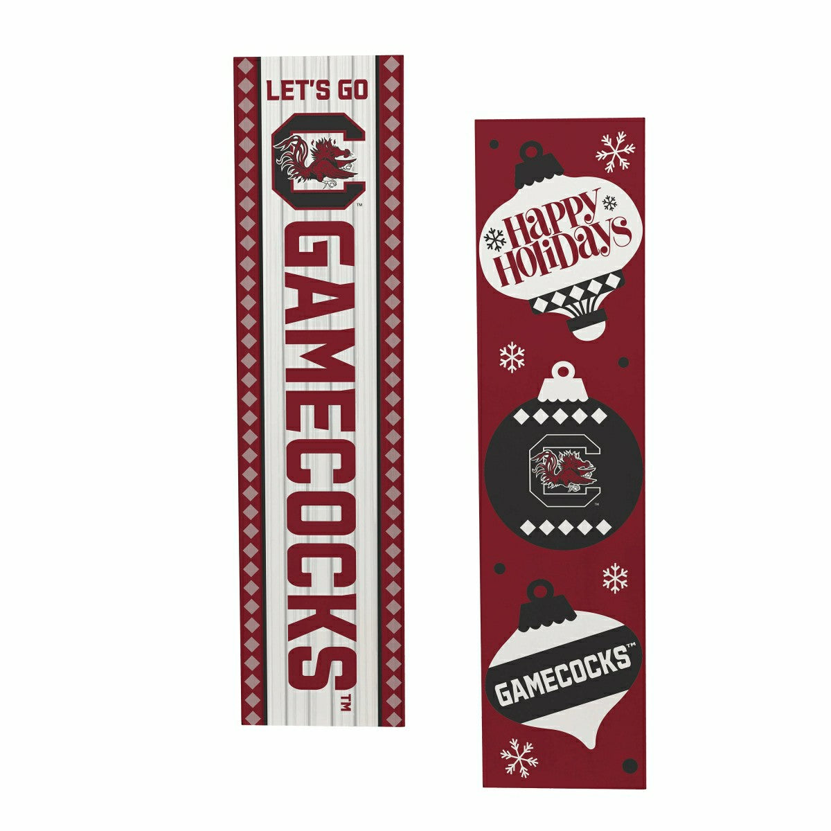 47" Double Sided Leaner, University of South Carolina, Christmas - Collegiate Home