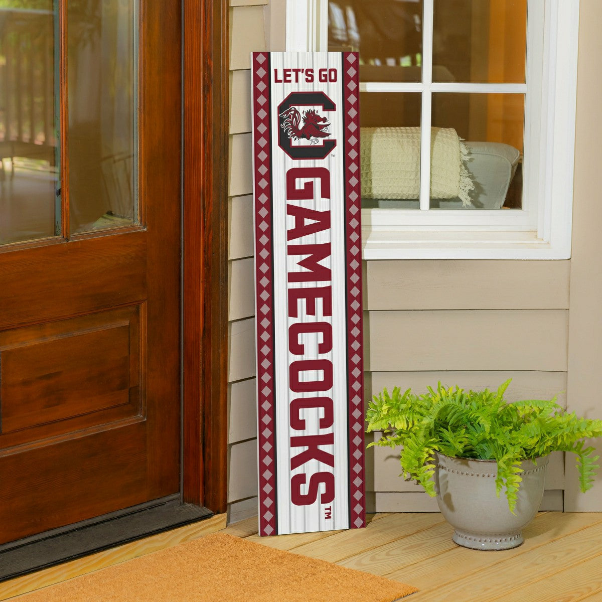47" Double Sided Leaner, University of South Carolina, Christmas - Collegiate Home