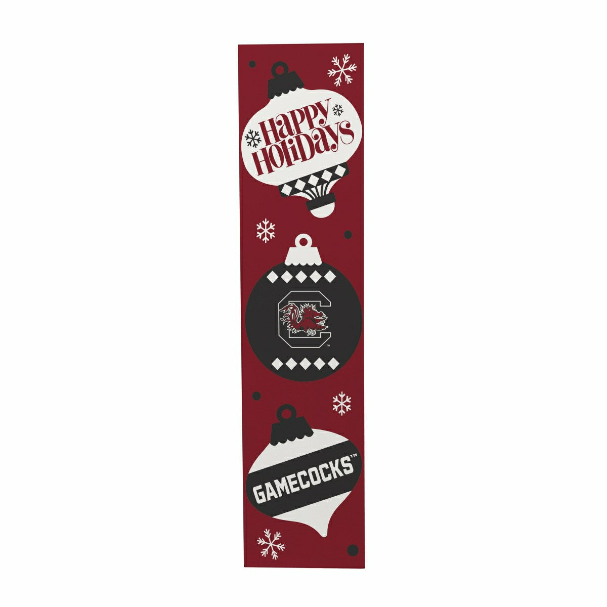 47" Double Sided Leaner, University of South Carolina, Christmas - Collegiate Home