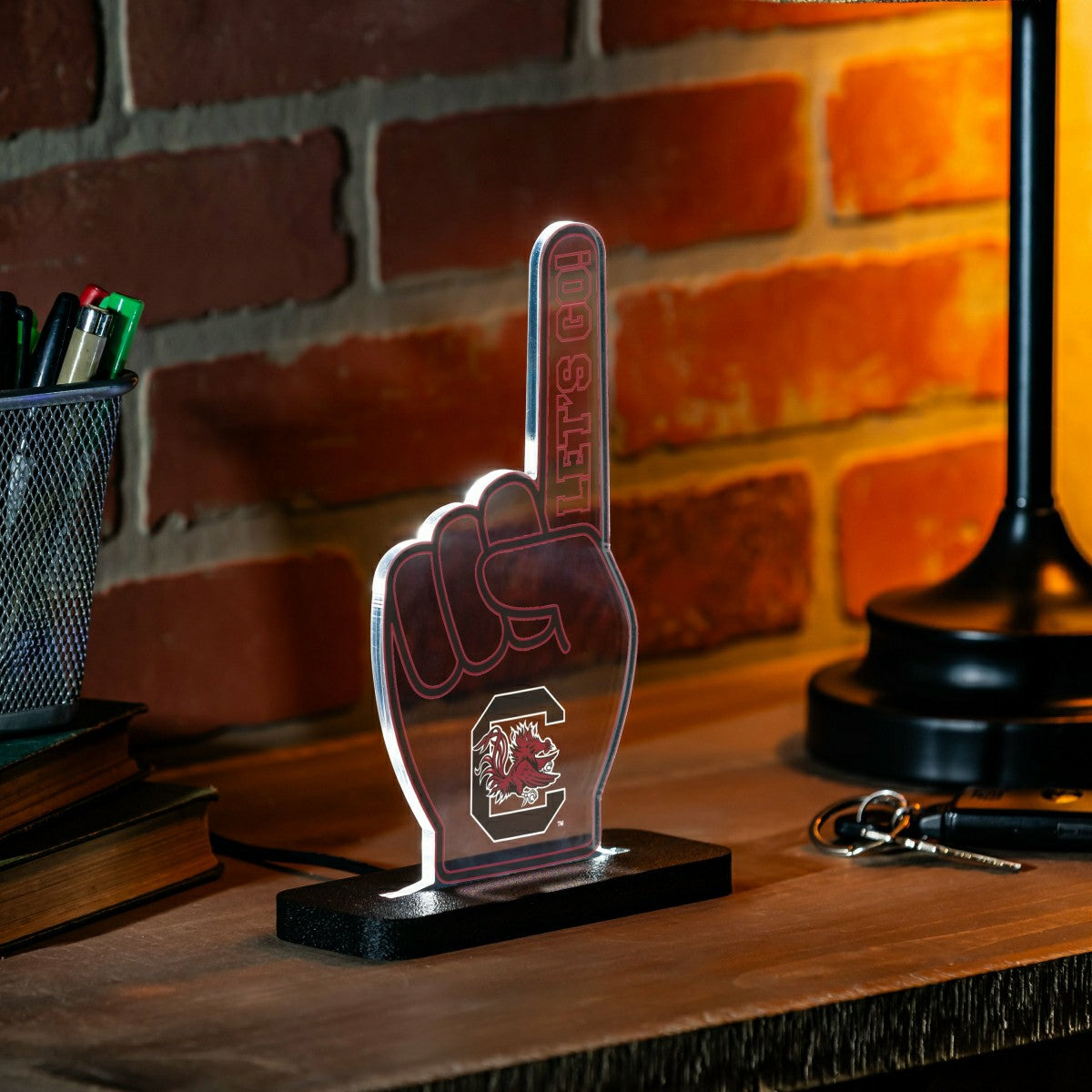 University of South Carolina College Foam Finger Desklite LED Decor - Collegiate Home