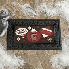 University of South Carolina Holiday Flocked Coir Sassafras Switch Mat - Collegiate