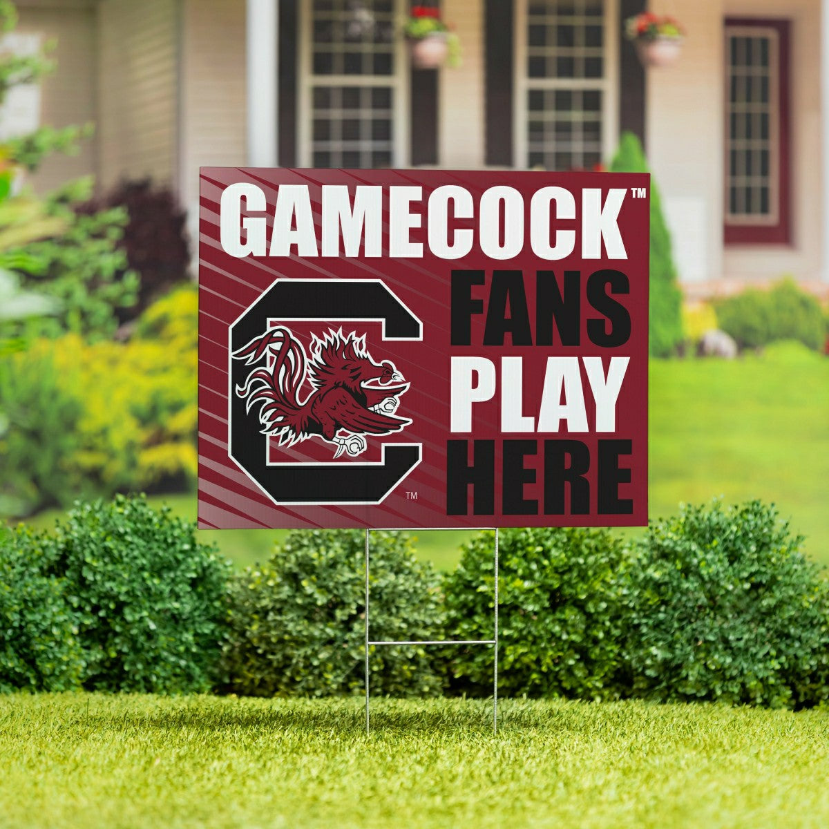 University of South Carolina Coroplast Yard Sign "Fans Play Here" - Collegiate Home