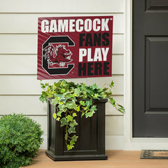 University of South Carolina Coroplast Yard Sign "Fans Play Here" - Collegiate Home