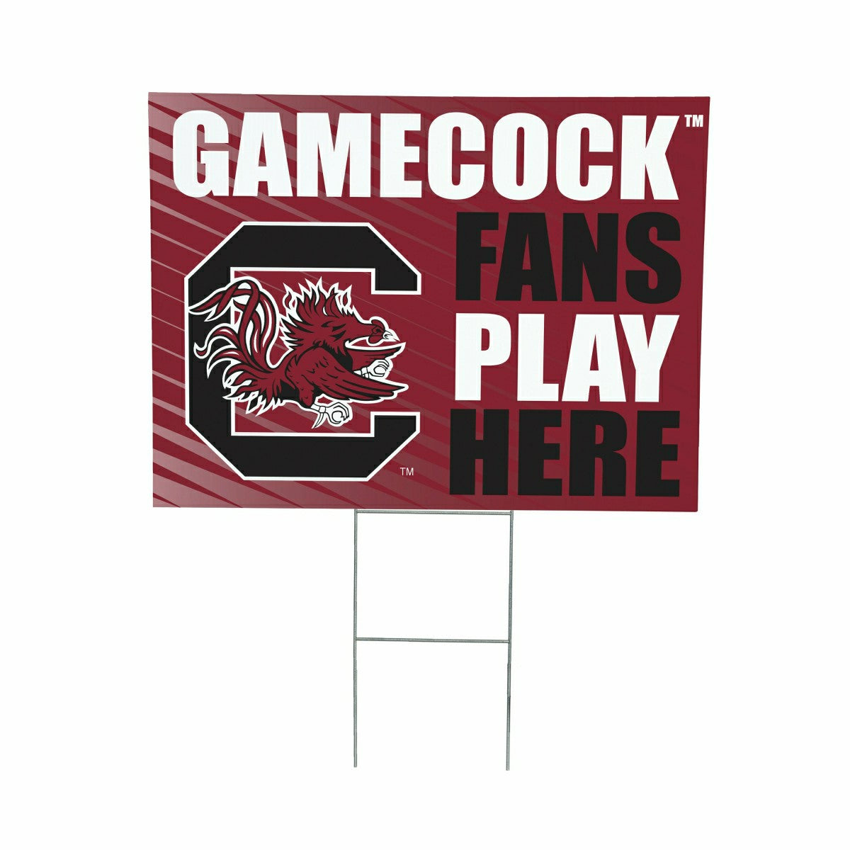 University of South Carolina Coroplast Yard Sign "Fans Play Here" - Collegiate Home