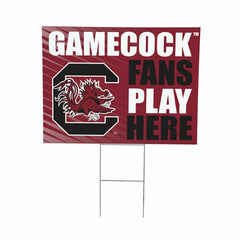 University of South Carolina Coroplast Yard Sign "Fans Play Here" - Collegiate Home