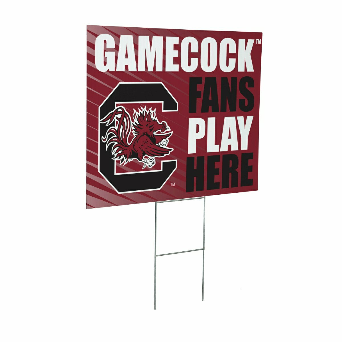 University of South Carolina Coroplast Yard Sign "Fans Play Here" - Collegiate Home