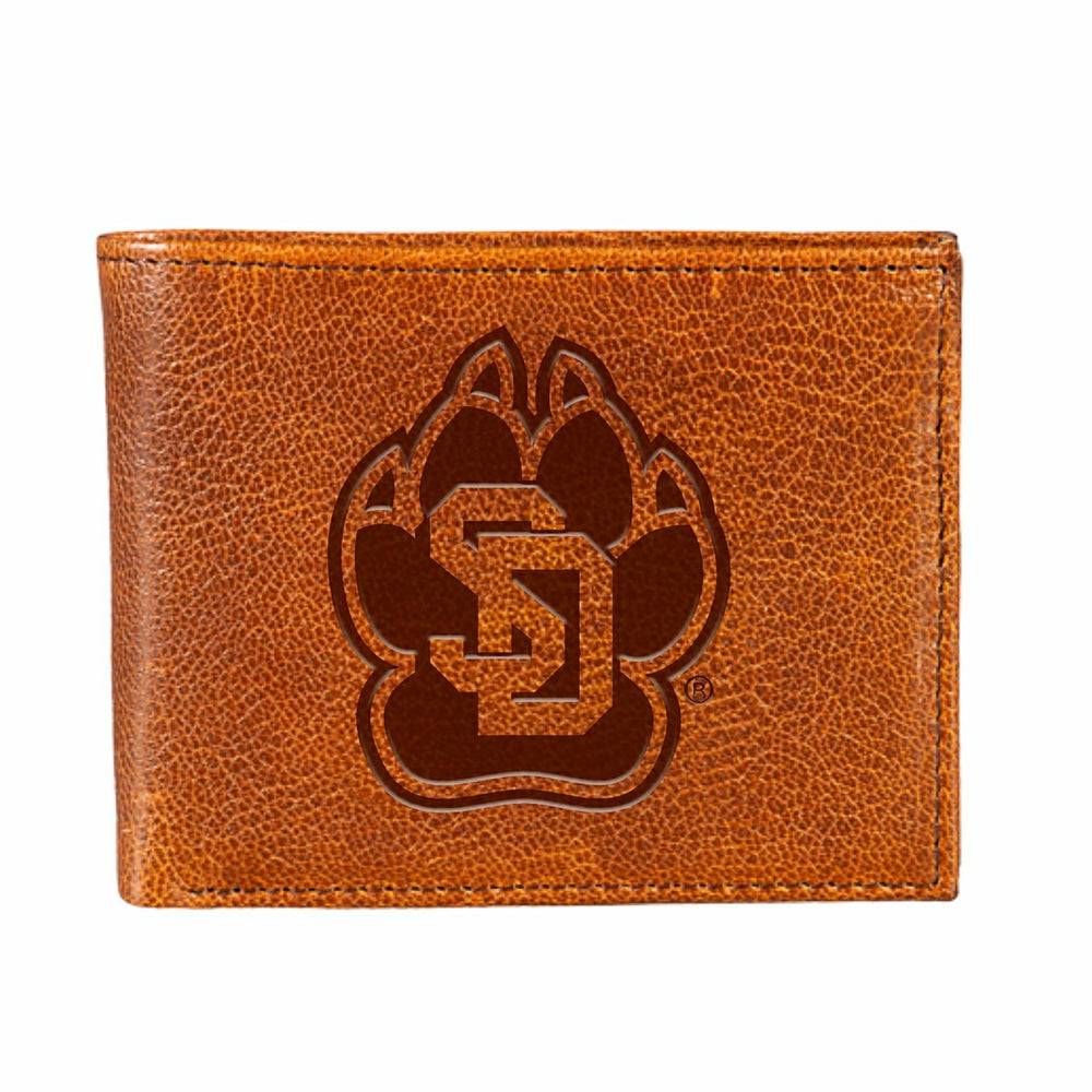 University of South Dakota, Embossed 100% Genuine Tumbled Leather Pass - Collegiate Home
