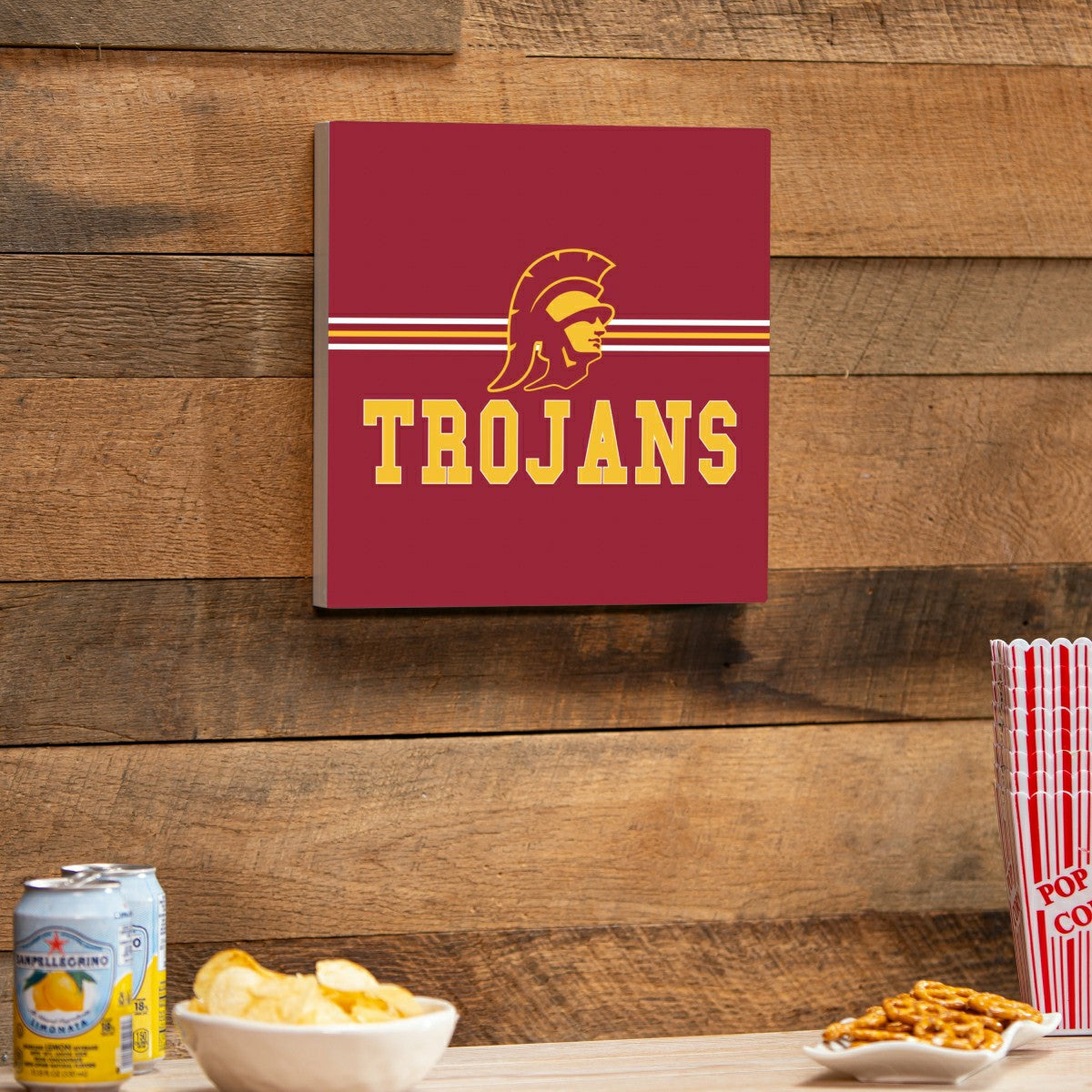 University of Southern California Wood Wall Sign, 12x12 - Collegiate Home