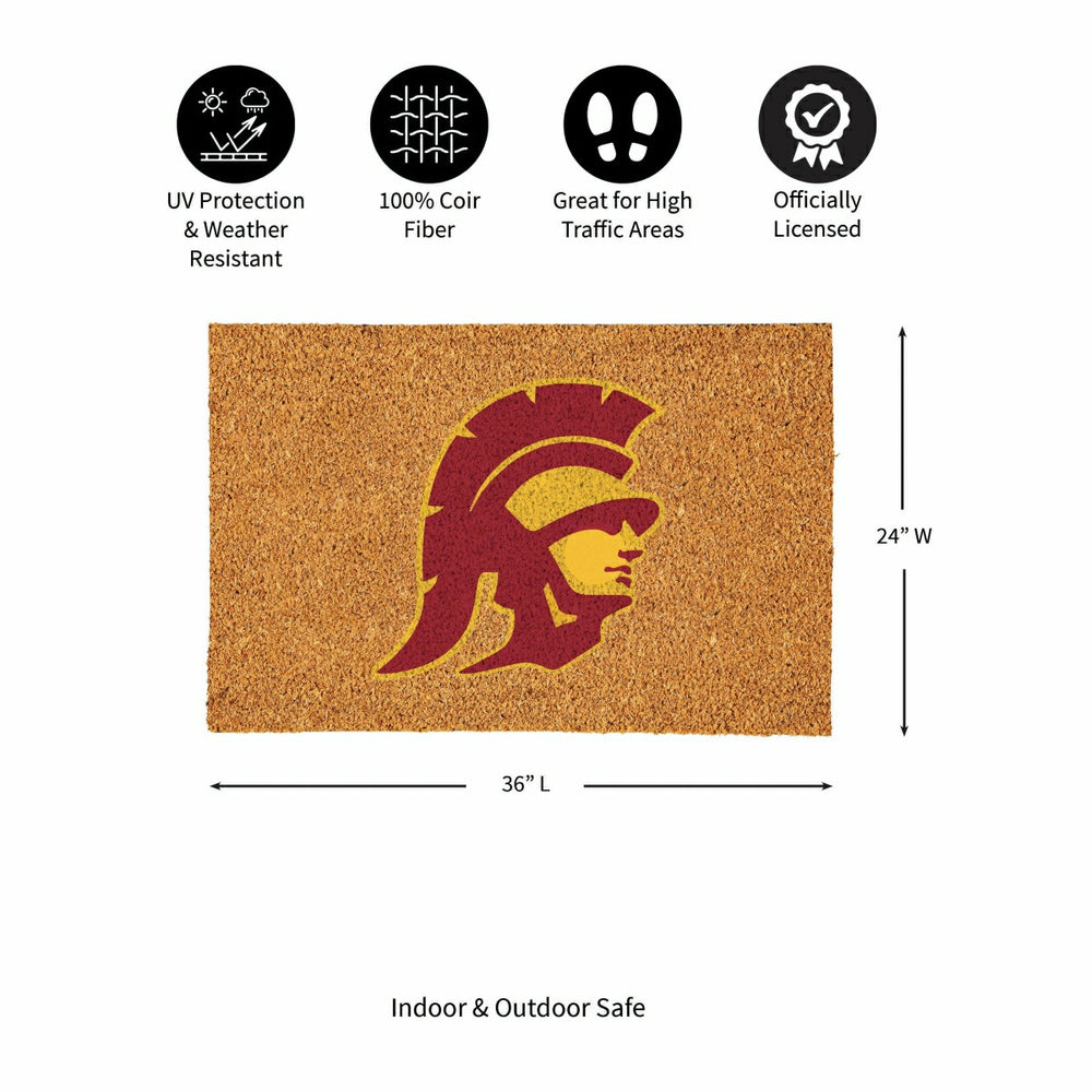 University of Southern California Large Full Color Coir Mat, 36"x24" - Collegiate
