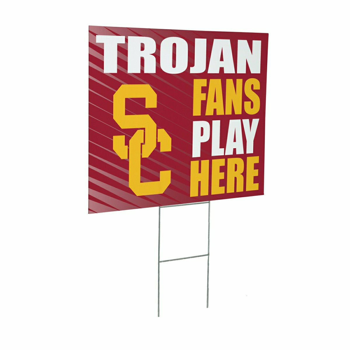University of Southern California Coroplast Yard Sign "Fans Play Here" - Collegiate Home