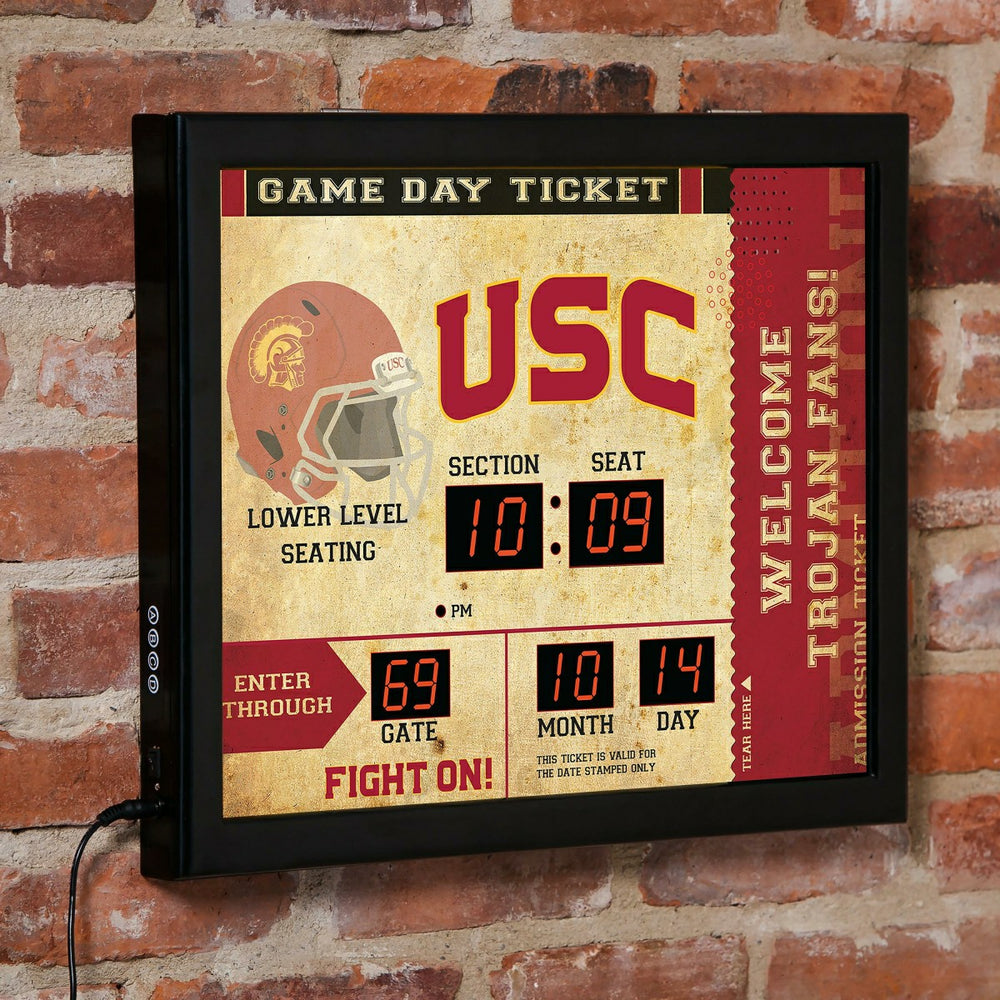Scoreboard Wall Clock, University of Southern California - Collegiate Home