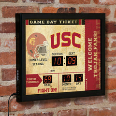 Scoreboard Wall Clock, University of Southern California - Collegiate Home