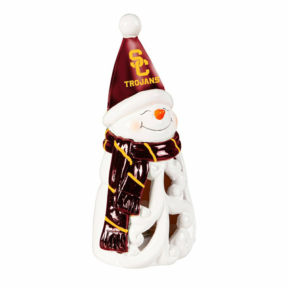 University of Southern California Snowman LED Statuary, 8" - Collegiate Home