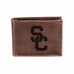 University of Southern California, Bi-Fold Wallet, Brown, CH, 100% Gen - Collegiate Home
