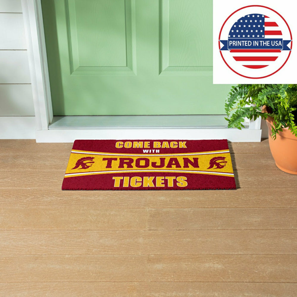 28" x 16" PVC Trapper Mat, Come Back with Tickets, University of South - Collegiate