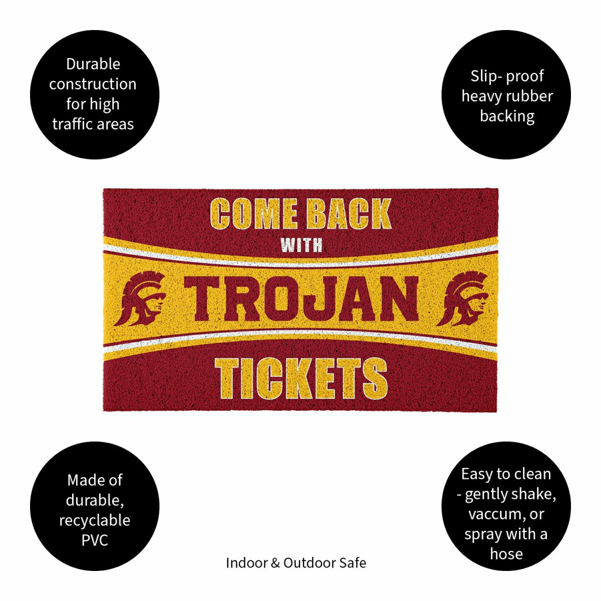 28" x 16" PVC Trapper Mat, Come Back with Tickets, University of South - Collegiate