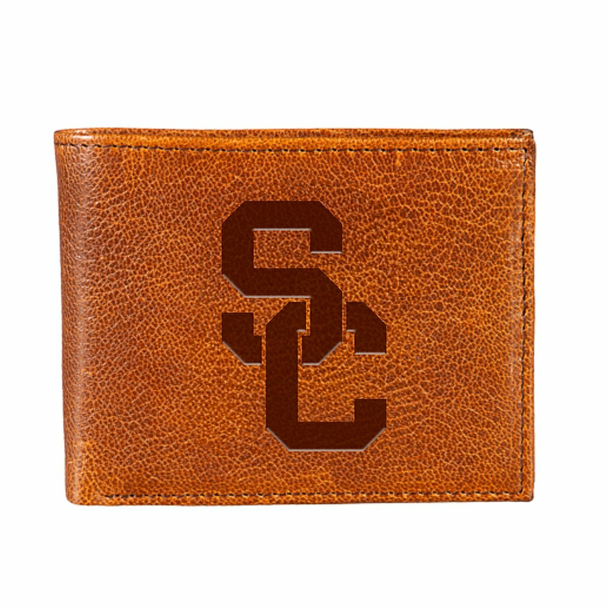University of Southern California, Embossed Tumbled Leather Passcase B - Collegiate Home
