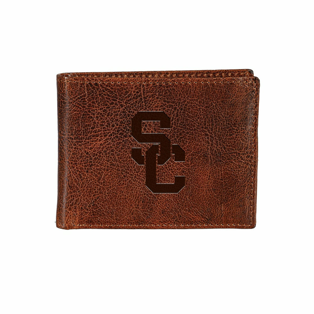 University of Southern California, Embossed Tumbled Leather Passcase B - Collegiate Home
