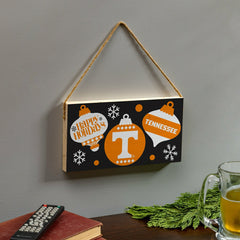 University of Tennessee Holiday Wood Wall Sign, 6x11 - Collegiate Home