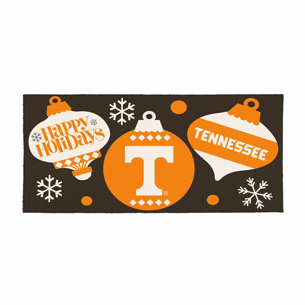 University of Tennessee Holiday Flocked Coir Sassafras Switch Mat, 22" - Collegiate