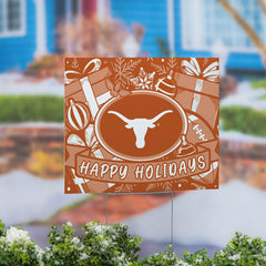 University of Texas Yard Sign, Holiday - Collegiate Home