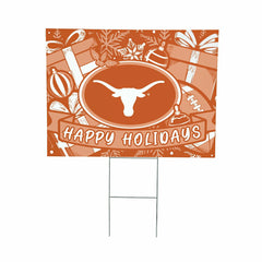 University of Texas Yard Sign, Holiday - Collegiate Home