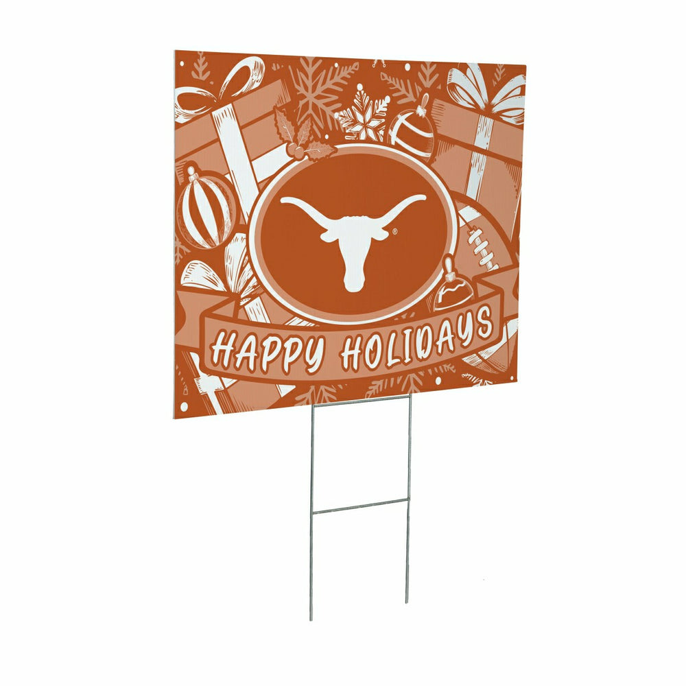 University of Texas Yard Sign, Holiday - Collegiate Home