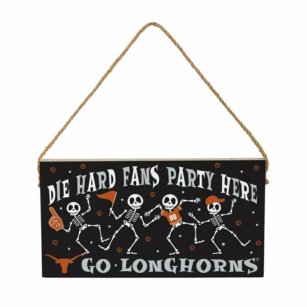 University of Texas Halloween Wood Wall Sign, 6x11 - Collegiate Home