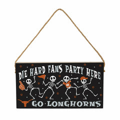 University of Texas Halloween Wood Wall Sign, 6x11 - Collegiate Home