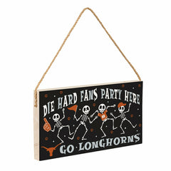 University of Texas Halloween Wood Wall Sign, 6x11 - Collegiate Home