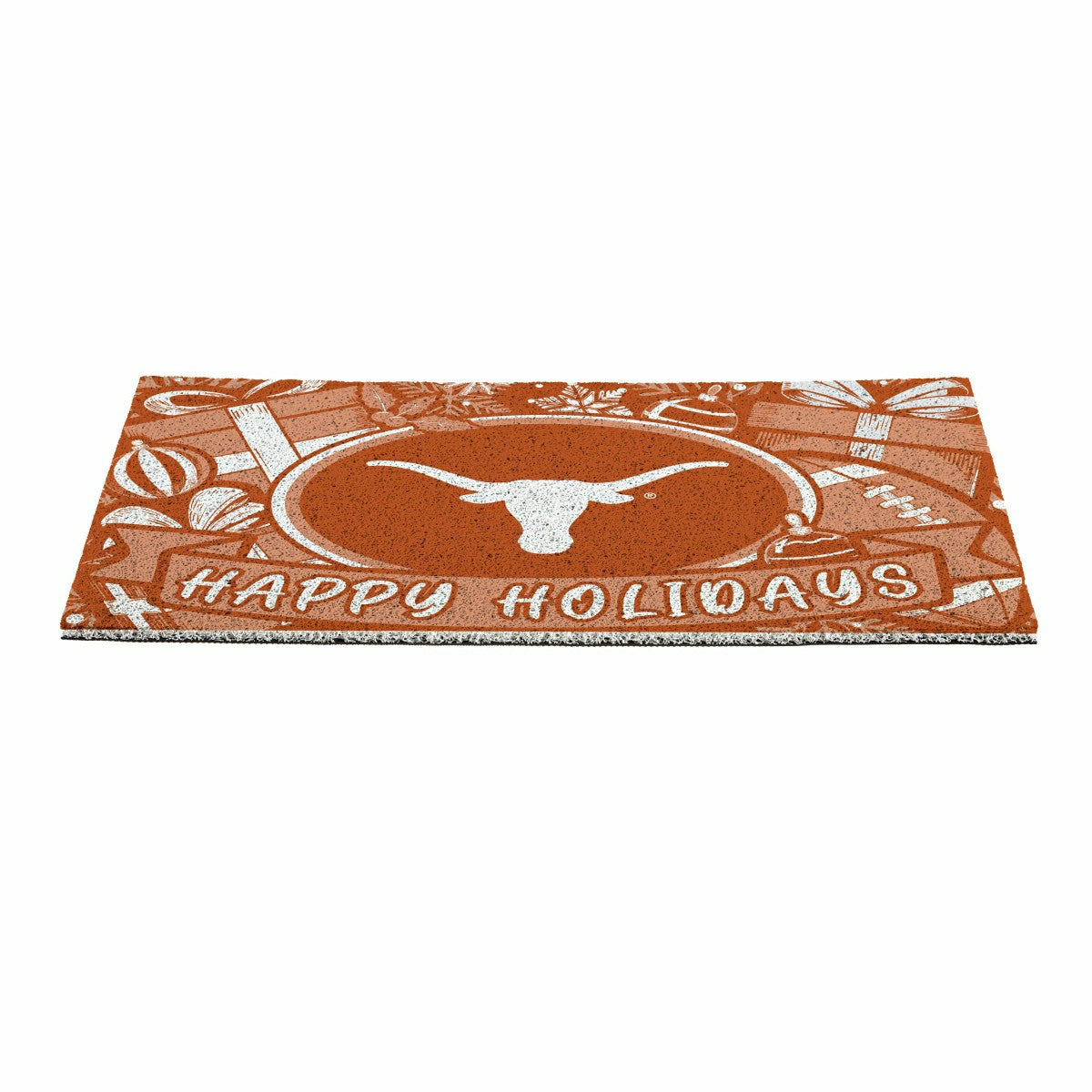 University of Texas Holiday PVC Mat, 28"x16" - Collegiate