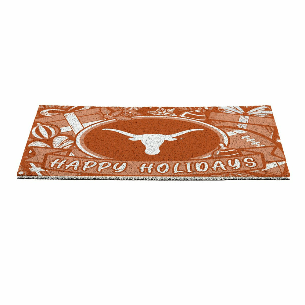 University of Texas Holiday PVC Mat, 28"x16" - Collegiate