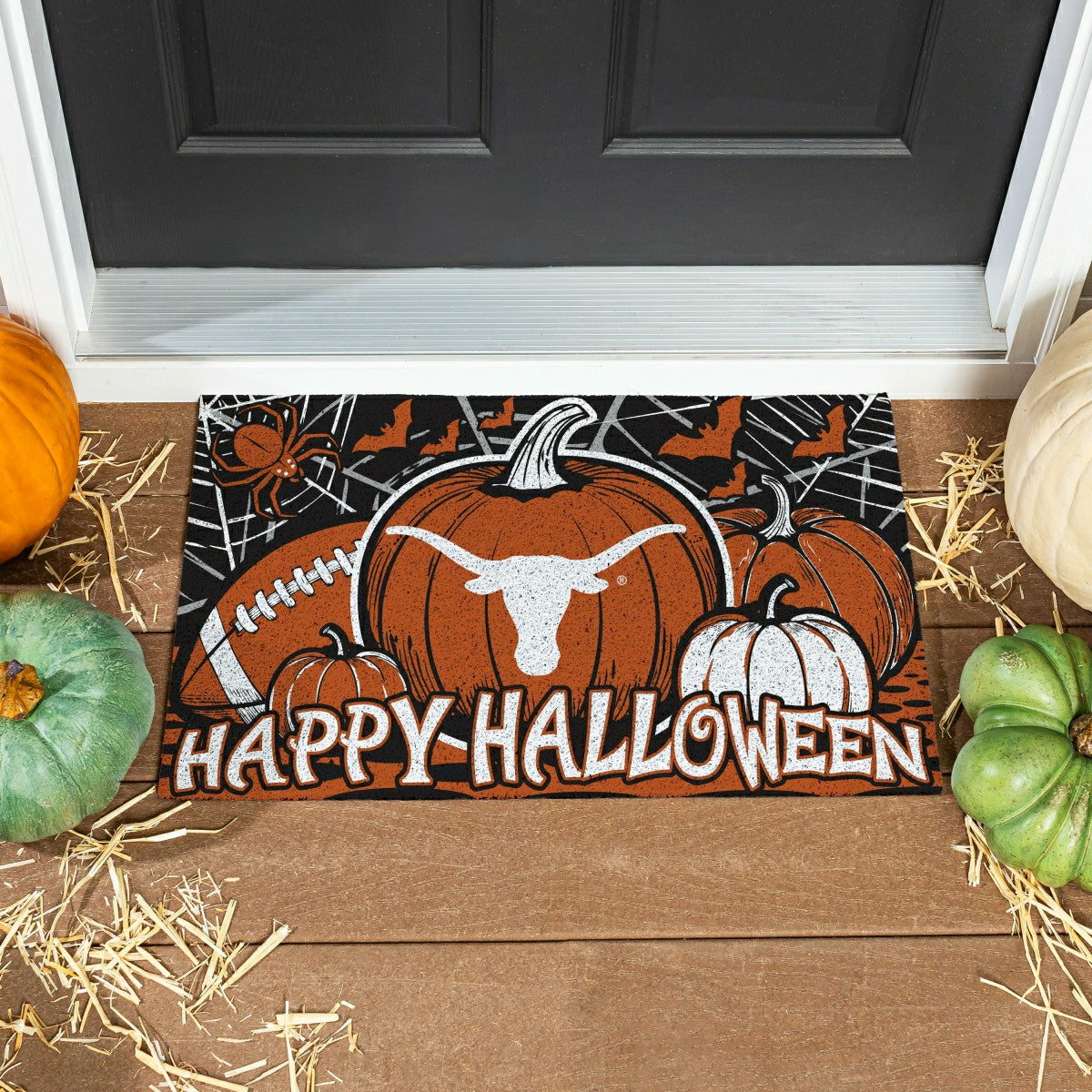 University of Texas Halloween PVC Mat, 28"x16" - Collegiate