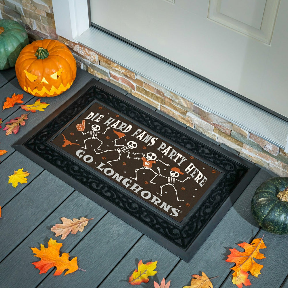 University of Texas Flocked Coir Halloween Sassafras Switch Mat, 22"x1 - Collegiate