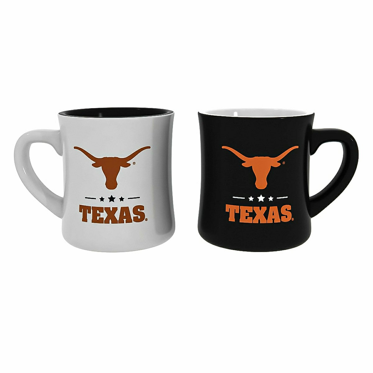 University of Texas 10oz Ceramic Cup Set, 2pc - Collegiate Home