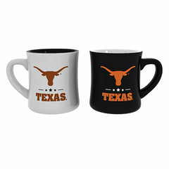 University of Texas 10oz Ceramic Cup Set, 2pc - Collegiate Home