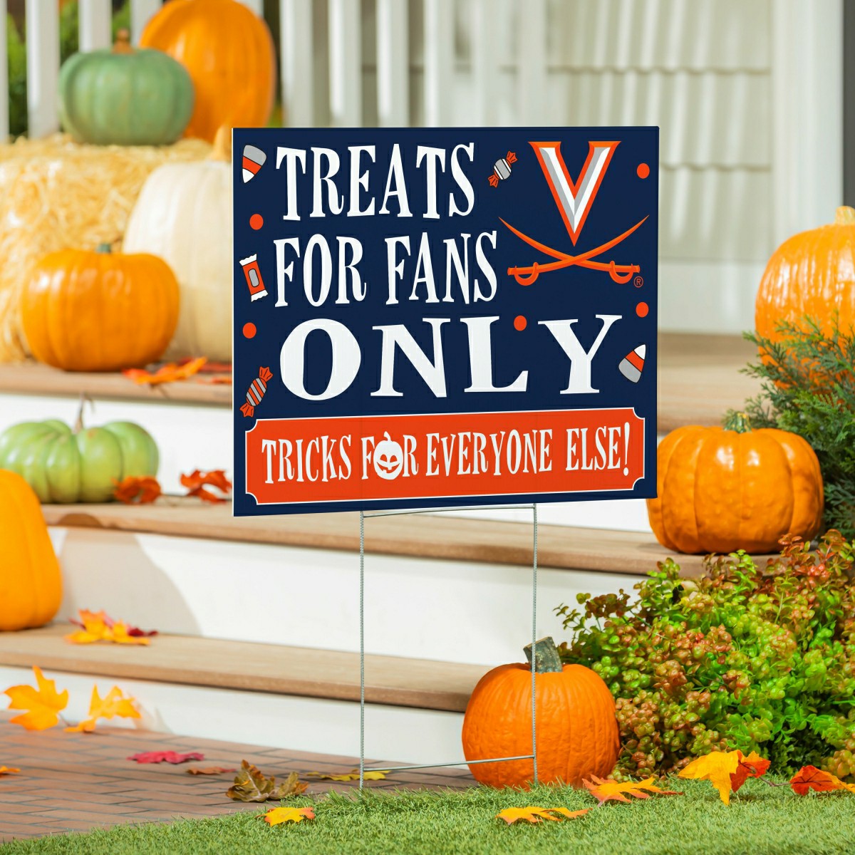 University of Virginia Yard Sign, Halloween Treats for Fans - Collegiate Home