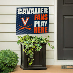 University of Virginia Coroplast Yard Sign "Fans Play Here" - Collegiate Home
